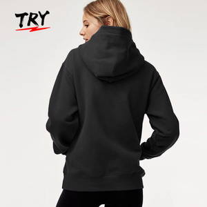 Felpe Casual <span class=keywords><strong>con</strong></span> <span class=keywords><strong>cerniera</strong></span> 1/4 <span class=keywords><strong>con</strong></span> cappuccio 100% cotone felpe larghe e per il tempo libero e Pullover <span class=keywords><strong>con</strong></span> tasca per le donne - Product Image 2