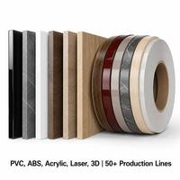 Bande de chantournage PVC et ABS écologique, sélection riche de couleurs, directement de l'usine, pour la décoration de meubles
