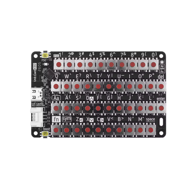 Chipboard M5Stack CardKB2 Keyboard ESP32-C61, 42Key Mini, WiFi6 BLE, I2C UART ESP-NOW, USB-C, RGB LED, Portable Controller