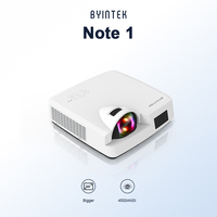 Projecteurs laser à courte focale BYINTEK Note 1 C500WST 3LCD, projecteur publicitaire à courte focale, projecteur extérieur 1080P, 4K