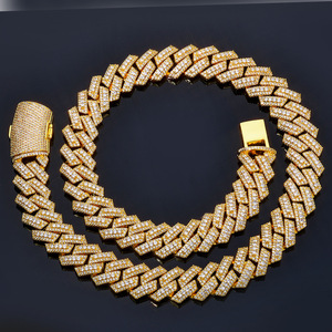 Hot Selling Heavy Chunky <b>Iced</b> <b>Out</b> Moissanite Cuban Link <b>Chain</b> 925 Silver Hip Hop Custom Miami Necklace VVS1 GRA Tester Pass - Product Image 5