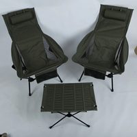 Chaise pliante carrée moderne vert olive à carreaux, grande, portable, imperméable, en aluminium, pour extérieur, plage, camping, pique-nique, pêche
