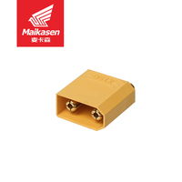Connecteur de soudure vertical mâle/femelle XT90PB-M/F pour applications industrielles RC avec fiche banane plaquée or de 4,5 mm