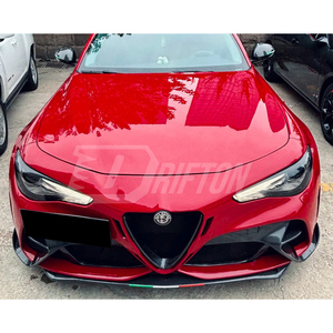 Pare-chocs avant et ailes larges style DRIFTON GTAM pour Alfa Romeo Giulia, fixation par boulons, partie en fibre de carbone, 2016-2023 - Product Image 3