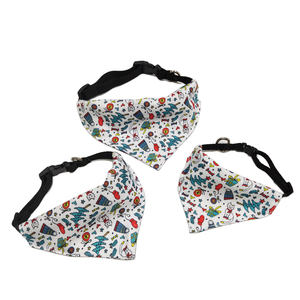 وشاح بقياس قابل للضبط وعكس اتجاه الجسم ، متوفر بأشكال مثلث قابل للغسل ، باندانا مخصصة للكلاب الأليفة فارغة ، مريلة باندانا - Product Image 2