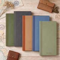 Journal de voyage minimaliste multicolore à grille, compatible stylo-plume Tomoe River 52 g/m², insert TN