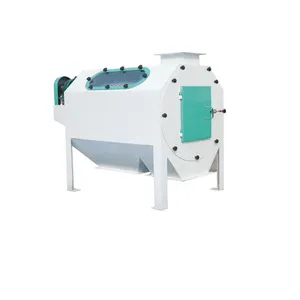 Superior quality good effect double drum sieving cleaning machine for broiler feed mill pellet production line