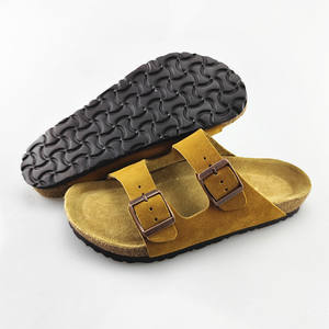 Birkenstocks Hombres All Seasons Gladiator <span class=keywords><strong>Sandalias</strong></span> de punta cuadrada Mulas de cuero genuino Zuecos Característica Beige Zapatos para caminar de viaje al aire libre - Product Image 4