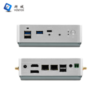 Mini Computadora Industrial Nueva, Intel I5 8265U, 8G DDR3, para Pantalla Dual DP, Escritorio, VESA, Riel DIN, Win10, Sin Ventilador