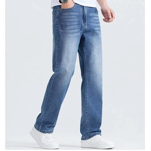 Jeans en denim coupe slim pour <span class=keywords><strong>homme</strong></span>, 100% coton, respirant, denim délavé, fournisseur OEM, vente en gros - Product Image 6