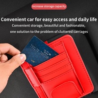 Clip de rangement pour voiture en plastique, porte-lunettes de soleil, porte-cartes multifonction, organiseur de permis de conduire, plusieurs emplacements pour cartes et lunettes de soleil