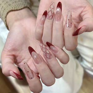 Appuyez sur les <span class=keywords><strong>ongles</strong></span> oeil de chat 10 pièces acrylique fait à la main pré-conçu Style chinois luxe <span class=keywords><strong>Gel</strong></span> Nail Art ensemble amovible <span class=keywords><strong>faux</strong></span> <span class=keywords><strong>ongles</strong></span> <span class=keywords><strong>Kit</strong></span> - Product Image 5