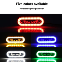 Nouveau feu latéral LED YD Cross-Border HOWO pour camion, type « Demon Eye », étanche, haute luminosité, 10 cm, pour réparation/remplacement, clignotant