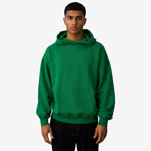 Premium <b>Men's</b> Winter Oversized <b>Hoodie</b> 100% Cotton Heavyweight Velour Fabric Loose Fit Knitted Digital Printing - Product Image 1