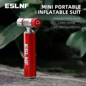 ESLNF-<span class=keywords><strong>Pompe</strong></span> à <span class=keywords><strong>CO2</strong></span> pour Vélo Schrader Presta Adaptateur <span class=keywords><strong>Pompe</strong></span> à Vélo Gonfleur Tube de Pneu en Aluminium Mini Taille <span class=keywords><strong>VTT</strong></span> Pompes à Vélo - Product Image 3