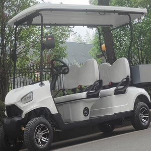 Voiture de golf utilitaire 4 places électrique 4 roues motrices homologuée pour la route Club Car avec aluminium avec boîte à bagages - Product Image 4