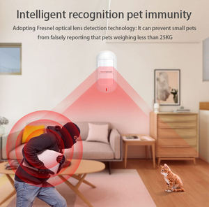 Détecteur infrarouge TY-PIR-7 Tuya Wi-Fi immunisé aux animaux de compagnie (moins de 25 kg) – Ultra faible consommation d'énergie, fonctionne sur batterie - Product Image 5