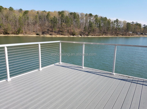 מעקה כבלים מפלדת אל-חלד איכותית לחוץ, למרפסת ולגדר, עם עמודי כבלים ממתכת YL - Product Image 4