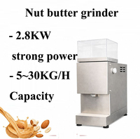 Machine à broyer le beurre de cacahuètes en acier inoxydable 304, machine à fabriquer de la pâte de noix, d'amandes et de noyaux, pour usage commercial