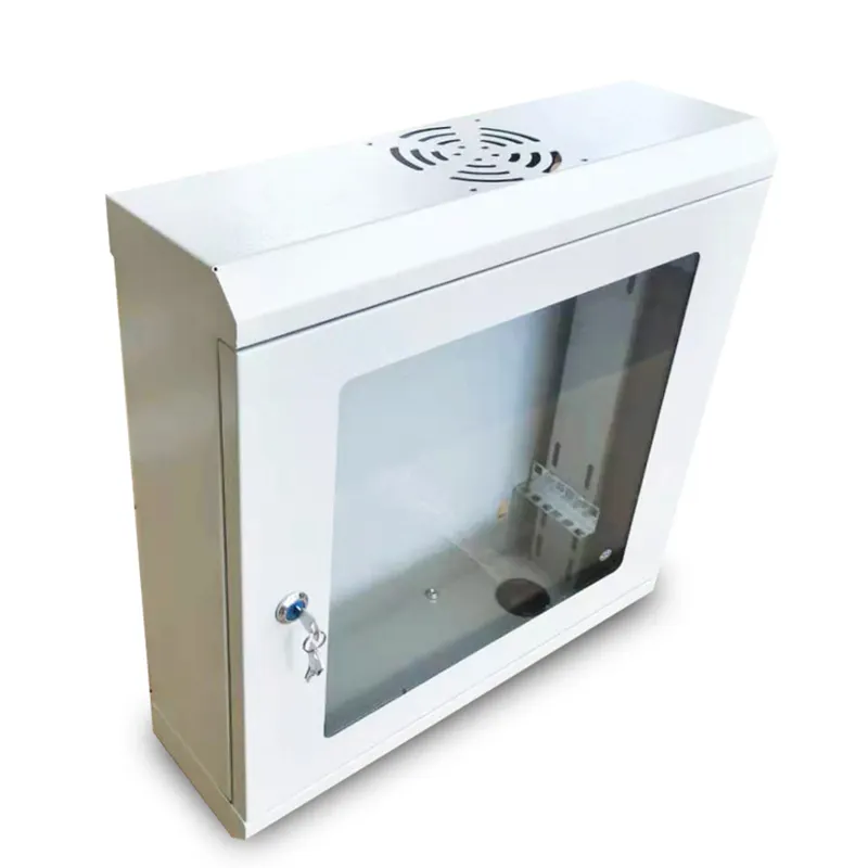 Высокое качество и низкая цена металлический серверный шкаф 2u стеллаж со стеклянной передней дверью