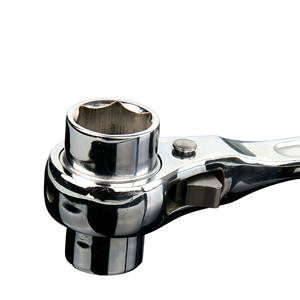 Llave de trinquete de cola de pico, llave rápida bidireccional, llave automática rápida, herramienta de trinquete multifuncional de doble cabezal - Product Image 3
