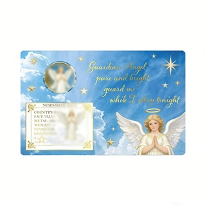 Étui de protection pour pièce de monnaie <span class=keywords><strong>en</strong></span> or Guardian Angel, impression couleur, pour pièce de monnaie de 1/1000 oz, barre de sécurité, étui de protection (carte vide uniquement) - Product Image 4