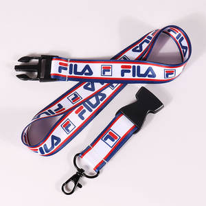 حبل تعليق لبطاقة هوية الشركة قابل للفصل وصديق للبيئة، مطبوع بتقنية الأوفست/الطباعة الحريرية، حزام رقبة من البوليستر قابل للتخصيص بأحجام وشعارات مختلفة - Product Image 2