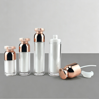 Emballage personnalisé de luxe pour crème cosmétique, lotion, sérum, vaporisateur, flacon pompe sans air en plastique, 15 ml, 30 ml, 50 ml, 100 ml