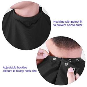 Cape de salon de qualité supérieure avec logo personnalisé, vente en gros, cape de coiffure pour barbier, coupe de cheveux, rouge, brun, noir, tissu de cape, robe pour clients - Product Image 4