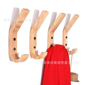 Wooden <b>Wall</b> <b>Hooks</b> For Entryway Home Clothing Hat Storage Easy Install <b>Wall</b> Mounted Type - Product Image 2