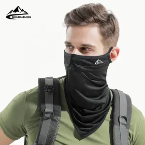 GOLOVEJOY XTJ66 Custom Print Face Cover Sunscreen Seamless Scarf Men Outdoor Sport Neck Gaiter Face Triangle Bandana Mask