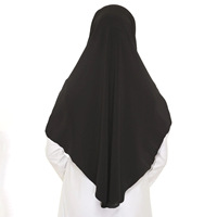 Hijab turban malaisien instantané de couleur unie pour dames musulmanes casquettes intérieures élastiques à double couche sous les chapeaux de fond de bonnet d'écharpe