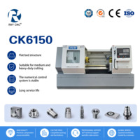 Tour horizontal CNC pour métaux CK6150x1000, machine de précision automatique, robuste, commande GSK FANUC, diamètre de tournage maximal 500 mm