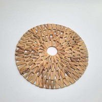 Vente en gros de napperons faits à la main naturels Water Hyainth pour la décoration de table