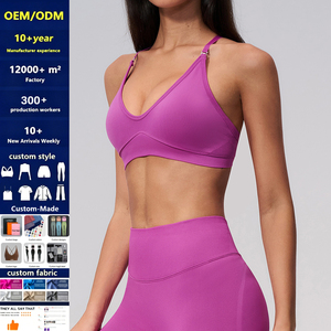 Reggiseno Sportivo Personalizzato con Logo, Scollo a V, Spalline Incrociate, Schiena Scoperta, <span class=keywords><strong>per</strong></span> Corsa e <span class=keywords><strong>Sport</strong></span>, dal Produttore - Product Image 2