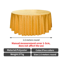 Nappe ronde personnalisée en jacquard imprimé pour mariage, en polyester noir, pour banquet
