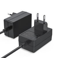 Adaptateur d'alimentation AC/DC 24W 12V 2A avec chargeur mural interchangeable pour appareils électriques et équipements électroniques