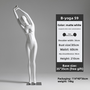 <span class=keywords><strong>Mannequin</strong></span> de sport et de yoga pour <span class=keywords><strong>femme</strong></span>, corps entier, très vendu, avec un teint réaliste, corps en fibre de verre mat pour vitrine - Product Image 4