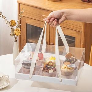 Caja de Empaque al Por Mayor para Bento con Impresión y Ventana Transparente para Pasteles y Bento - Product Image 1