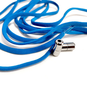 Cordones Planos de 131 cm, 0.6 cm, de Poliéster con Extremos Elásticos, Color Sólido, para Zapatos Deportivos - Product Image 3