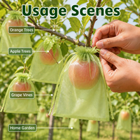 Sacs de protection transparents en organza pour fruits de jardin (raisins, fraises) – Sacs en maille anti-parasites et anti-oiseaux avec cordon de serrage
