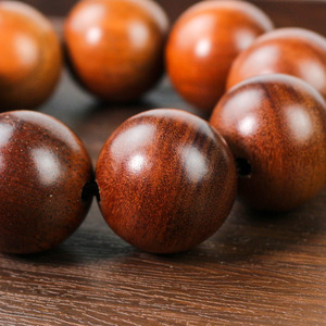 Burmese Rosewood <b>Bracelet</b> 30mm Wooden Beads Men's Religious Prayer Beads Jewelry - Product Image 2