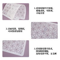 Gâteau dentelle spray moule cuisson bricolage bord glaçage sucre tamis outil creux graffiti cuisson accessoires gâteau décoration outil