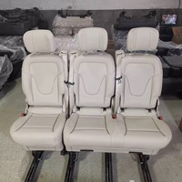 Asiento Sofá Cama Original de Fábrica para Benz Vito W447 Negro Beige, Piezas de Desmontaje Nuevas y Originales