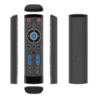 Télécommande universelle sans fil mini C120 2.4G avec souris gyroscopique et clavier sans fil