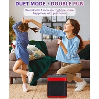 Nouvelle conception de machine de karaoké portable, 2 micros sans fil, BT5.3, étanche IPX2, haut-parleur 5-10W, batterie rechargeable pour l'extérieur