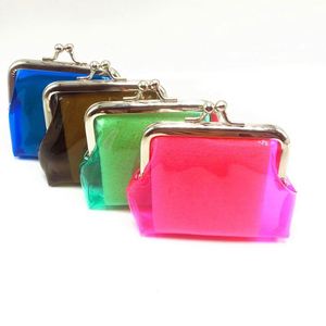 Monedero Transparente de PVC Personalizable con Cierre de Beso, Organizador de Monedas, Cartera Pequeña Impermeable para Mujer - Product Image 1