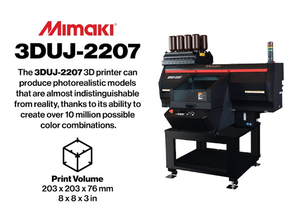 เครื่องพิมพ์อิงค์เจ็ท 3 มิติ Mimaki 3DUJ-2207 รุ่นใหม่ สีสันสดใส ความแม่นยำสูง ดีไซน์กะทัดรัด เสียงรบกวนและกลิ่นน้อย ใช้งานง่ายสำหรับมือใหม่ - Product Image 4