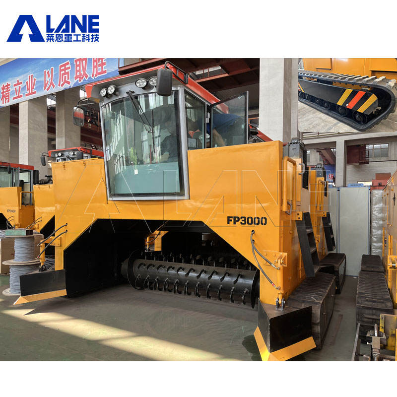 LANE Automatic Crawler Compost Turner Machine Tractor Mounted Towable ...