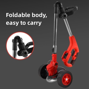 Cortacésped manual de 21V con batería de litio, desbrozadora eléctrica con ruedas - Product Image 3